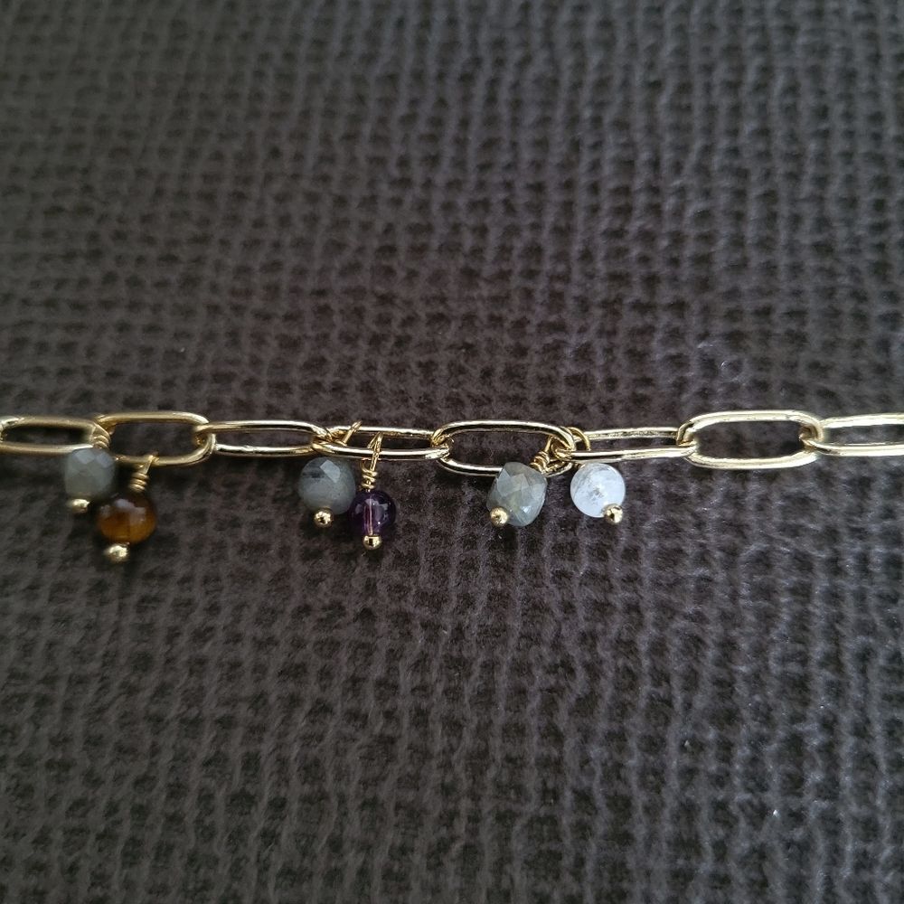 ✨️HP✨️ Luna🌙 Norte Multiple Gemstone Bead Bracelet - NIB - Picture 7 of 16
